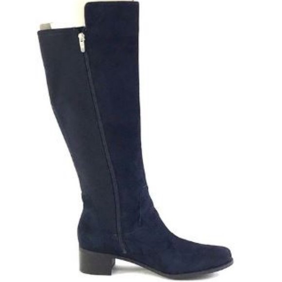 Marc Fisher Incept Wide Calf Suede Tall Shaft Boot - Picture 2 of 8